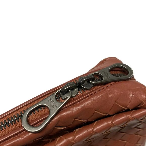 BOTTEGA VENETA Intrecciato - Red Leather Business Bag 723-082325 - Picture 10 of 14